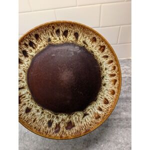 Vintage "Canonsburg"‎ Pottery Brown Drip Glaze 10" Plate